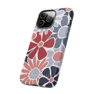 The Red & Blue Floral | Phone Case