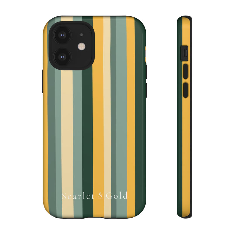 The Green & Gold Stripes | Phone Case