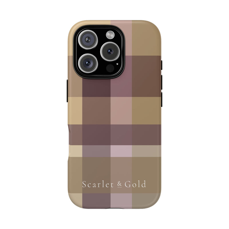 The Maroon & Gold Plaid | Phone Case