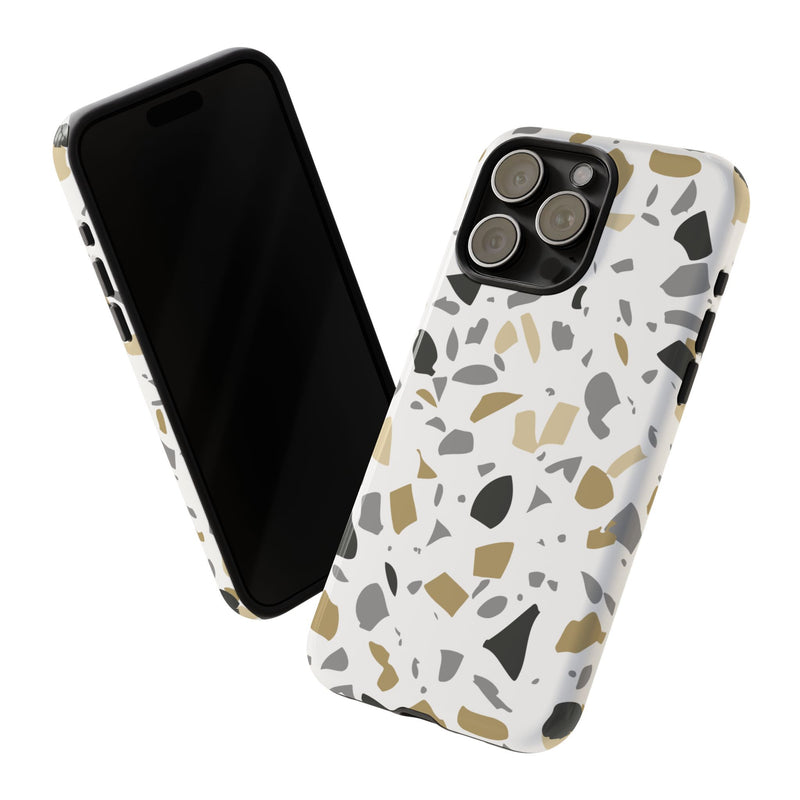 The Black & Gold Terrazzo | Phone Case