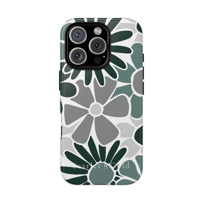 The Green & Grey Floral | Phone Case