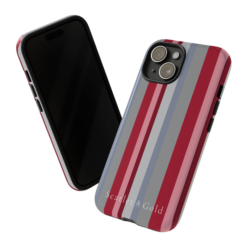 The Crimson & White Stripes | Phone Case