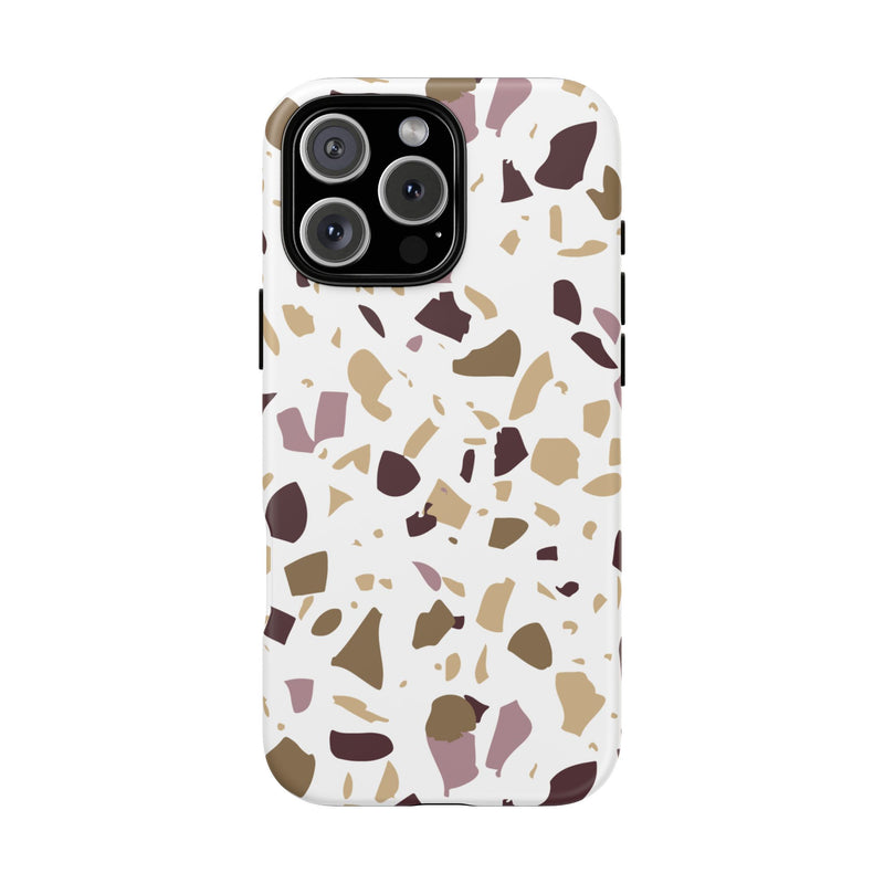 The Maroon & Gold Terrazzo | Phone Case