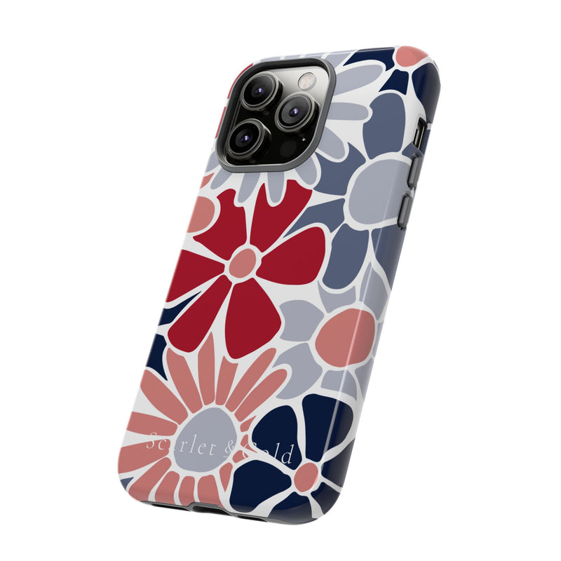 The Red & Blue Floral | Phone Case