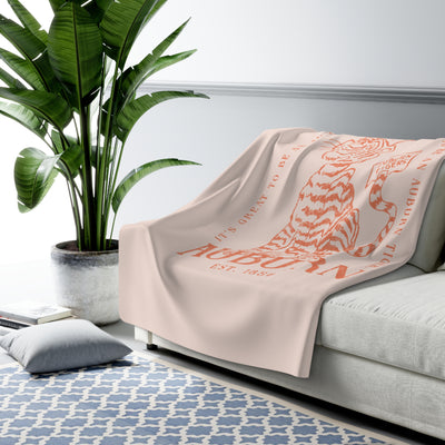 The Vintage Tiger | Sherpa Fleece Blanket