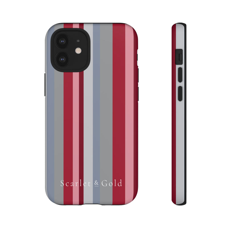 The Crimson & White Stripes | Phone Case