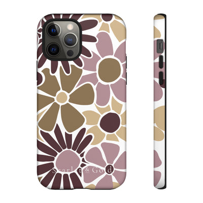 The Maroon & Gold Floral | Phone Case