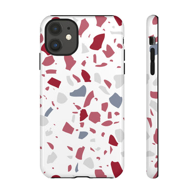 The Crimson & White Terrazzo | Phone Case