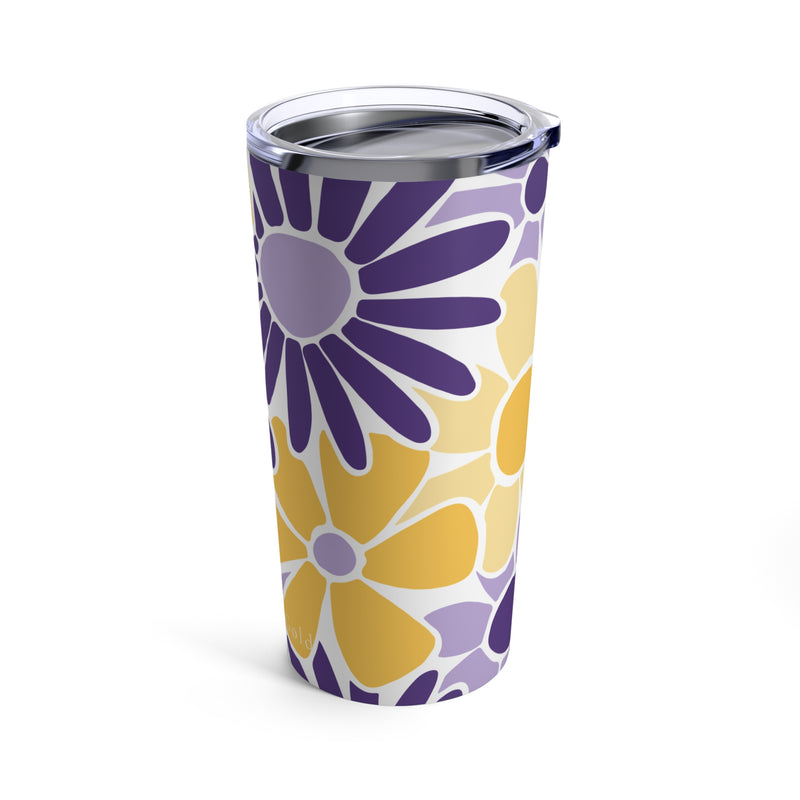 The Yellow & Purple Floral | Tumbler 20oz