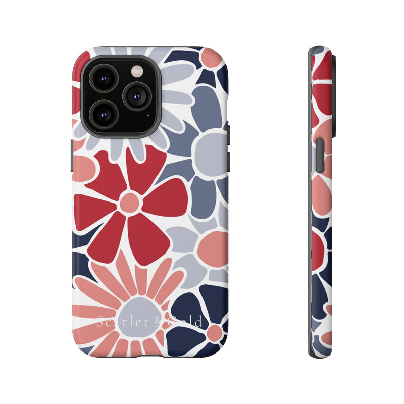 The Red & Blue Floral | Phone Case