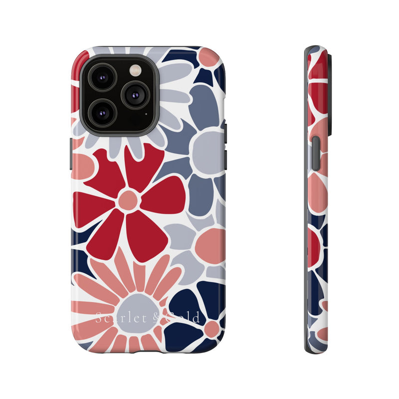 The Red & Blue Floral | Phone Case