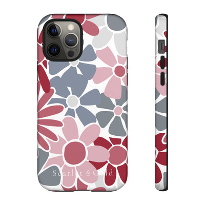 The Crimson & White Floral | Phone Case