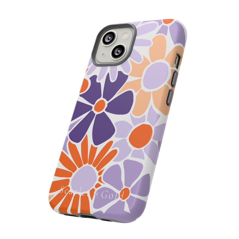 The Orange & Purple Floral | Phone Case