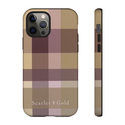 The Maroon & Gold Plaid | Phone Case