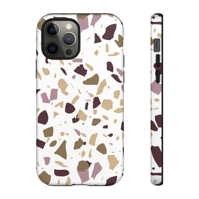 The Maroon & Gold Terrazzo | Phone Case