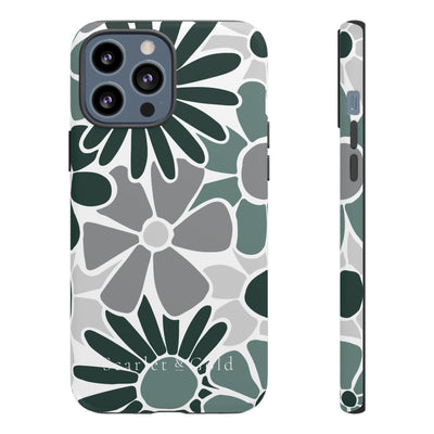 The Green & Grey Floral | Phone Case