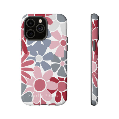 The Crimson & White Floral | Phone Case