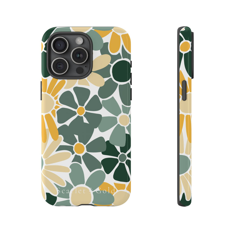 The Green & Gold Floral | Phone Case