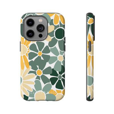 The Green & Gold Floral | Phone Case