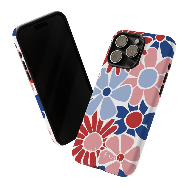 The Red & Royal Floral | Phone Case