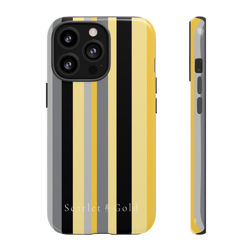 The Yellow & Black Stripes | Phone Case