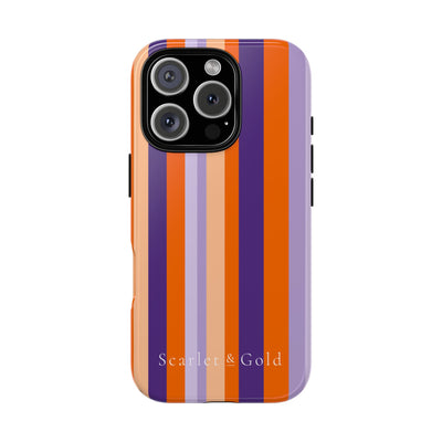 The Orange & Purple Stripes | Phone Case