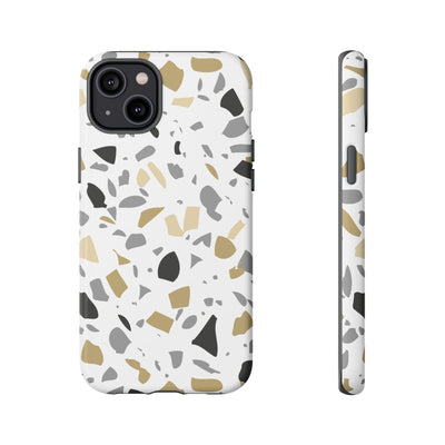 The Black & Gold Terrazzo | Phone Case