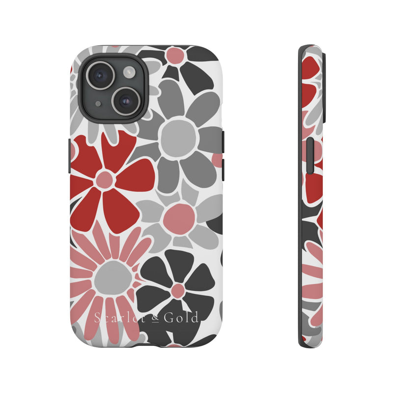 The Red & Black Floral | Phone Case