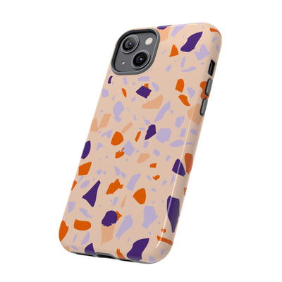 The Orange & Purple Terrazzo | Phone Case