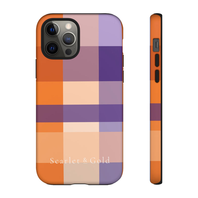 The Orange & Purple Plaid | Phone Case