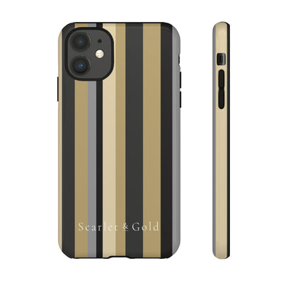 The Black & Gold Stripes | Phone Case