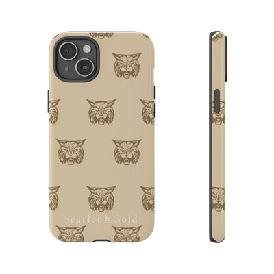 The Gold Bobcats Head Repeat | Phone Case