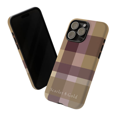 The Maroon & Gold Plaid | Phone Case