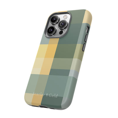 The Green & Gold Plaid | Phone Case