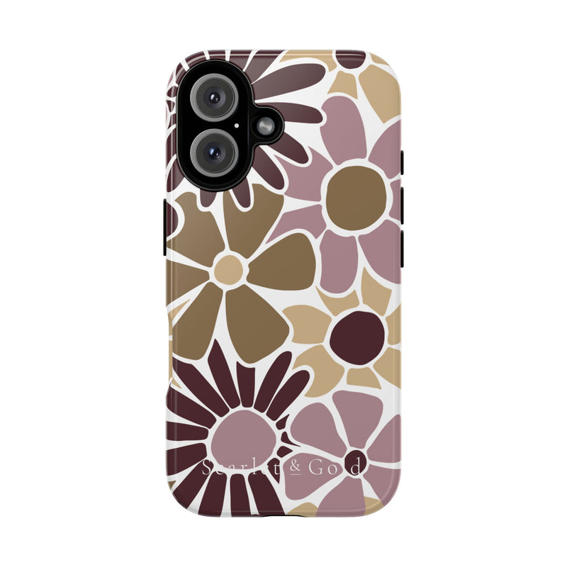 The Maroon & Gold Floral | Phone Case