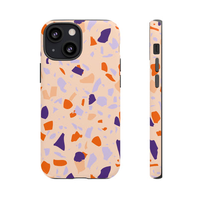 The Orange & Purple Terrazzo | Phone Case