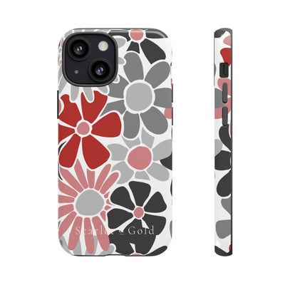 The Red & Black Floral | Phone Case