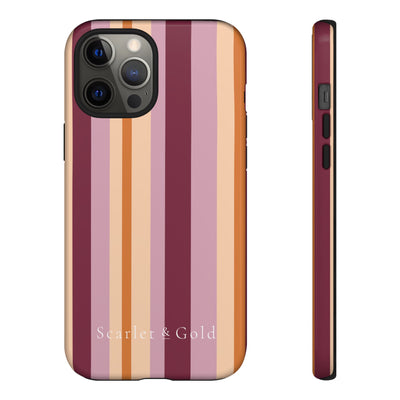 The Maroon & Orange Stripes | Phone Case