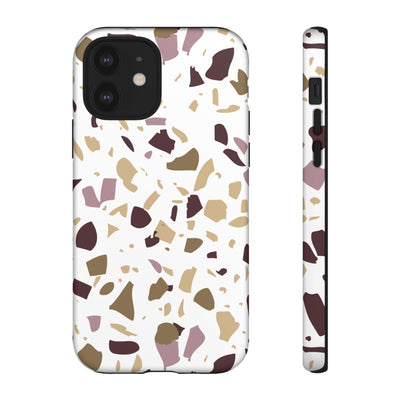 The Maroon & Gold Terrazzo | Phone Case