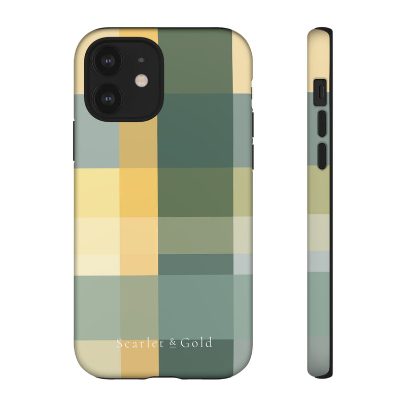 The Green & Gold Plaid | Phone Case