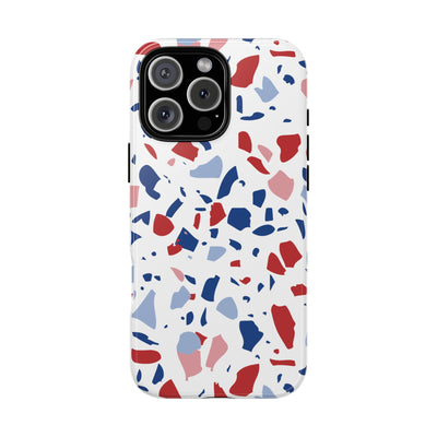 The Red & Royal Terrazzo | Phone Case