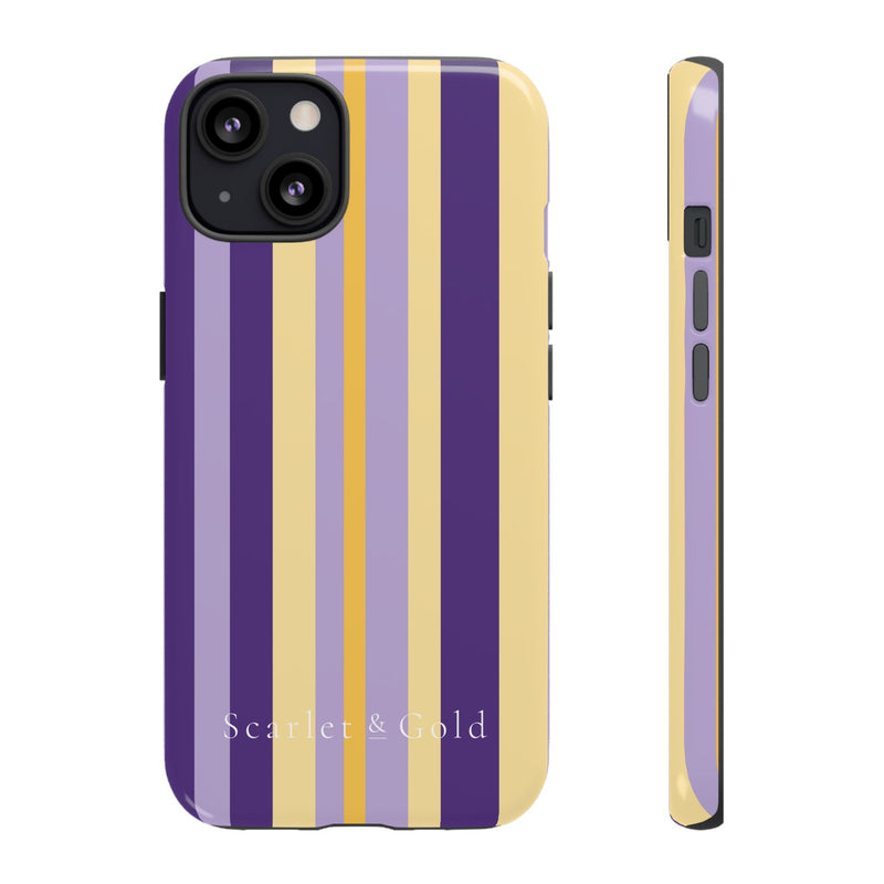 The Yellow & Purple Stripes | Phone Case