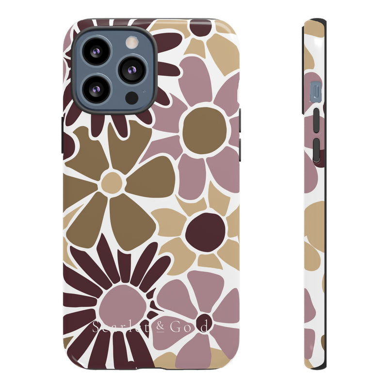 The Maroon & Gold Floral | Phone Case