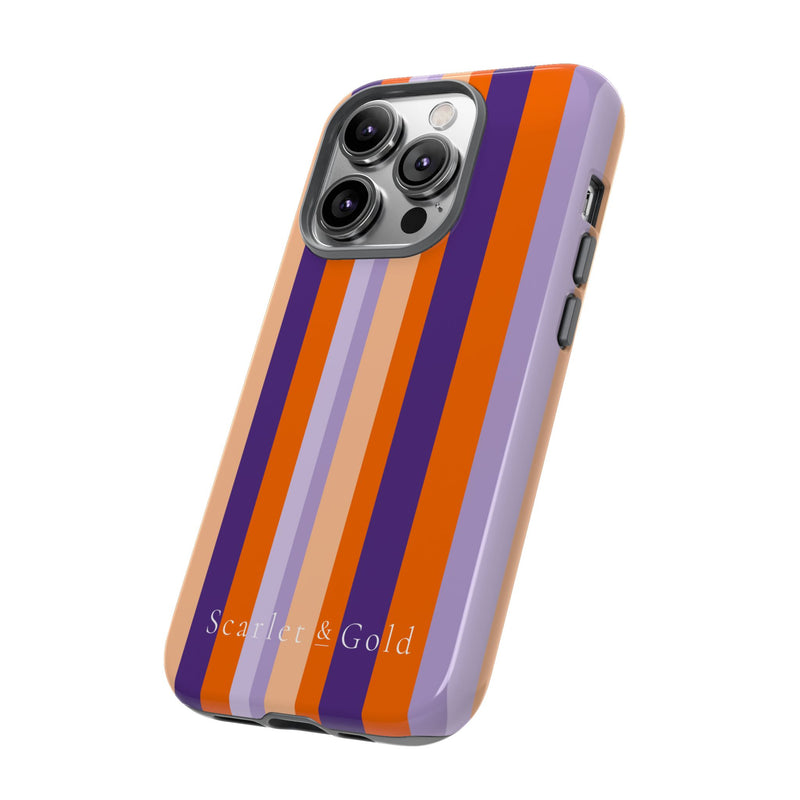 The Orange & Purple Stripes | Phone Case