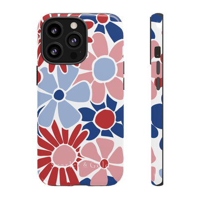 The Red & Royal Floral | Phone Case