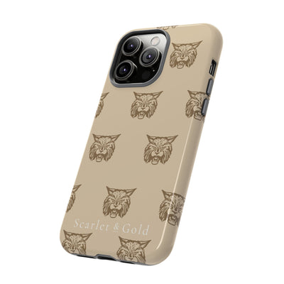 The Gold Bobcats Head Repeat | Phone Case