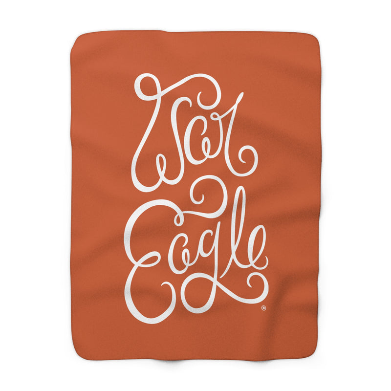 The War Eagle Script | Sherpa Fleece Blanket