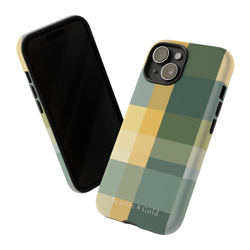 The Green & Gold Plaid | Phone Case