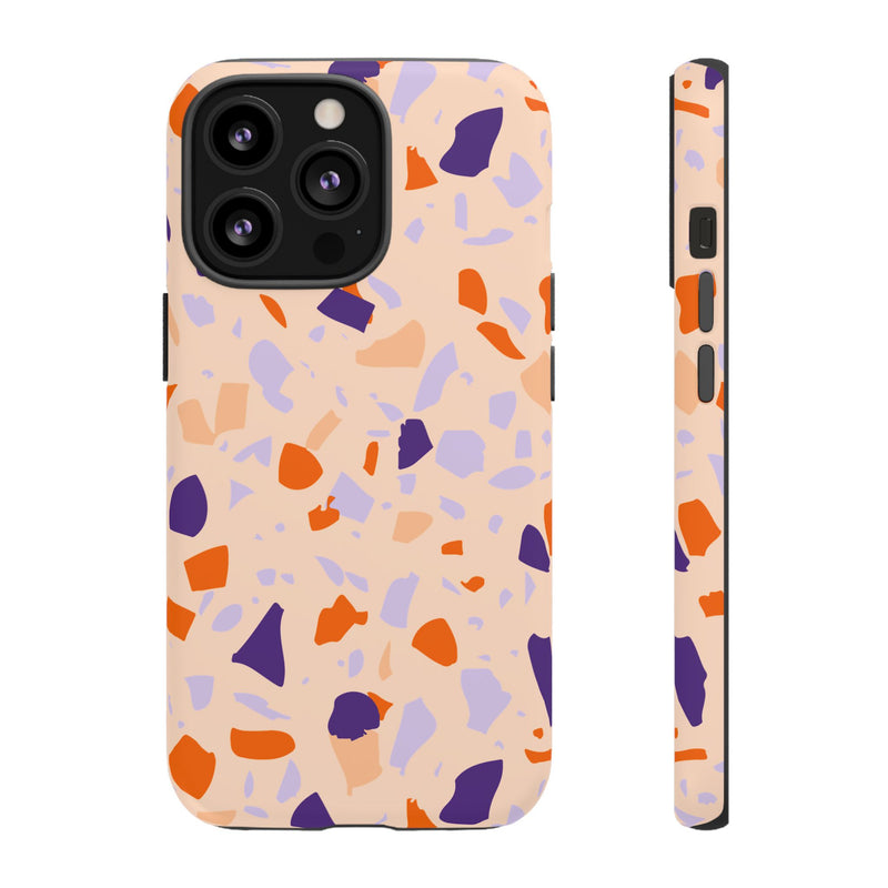 The Orange & Purple Terrazzo | Phone Case