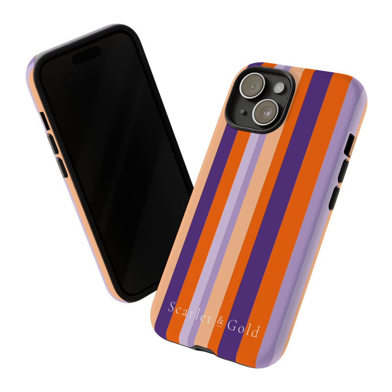 The Orange & Purple Stripes | Phone Case